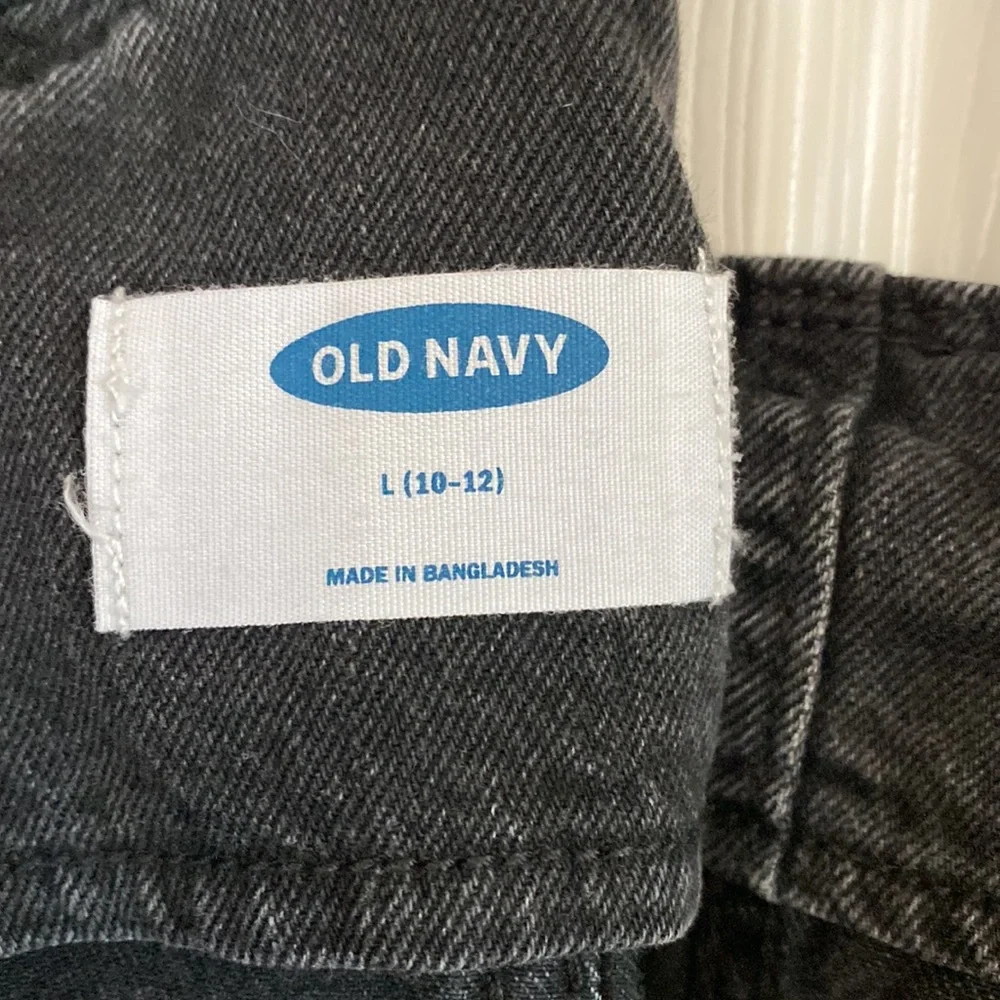 Old Navy girls distressed overalls